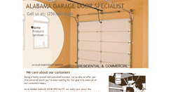 Desktop Screenshot of alabamagaragedoorspecialist.com